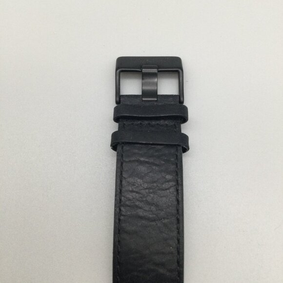 MVMT Chronograph Watch Men 45mm Ink Black Date 50M Leather Band New Battery - Picture 9 of 16